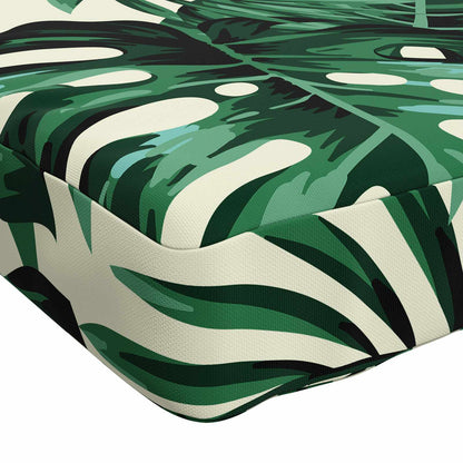 1-Piece Bench Cushion VUGHT 100% Polyester Leaf Pattern