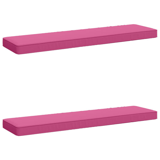 2-Piece Bench Cushions VUGHT 2 pcs 100% Polyester Pink