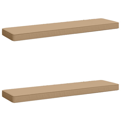 2-Piece Bench Cushions VUGHT 2 pcs 100% Polyester Sand