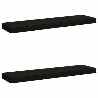 2-Piece Bench Cushions VUGHT 2 pcs 100% Polyester Black