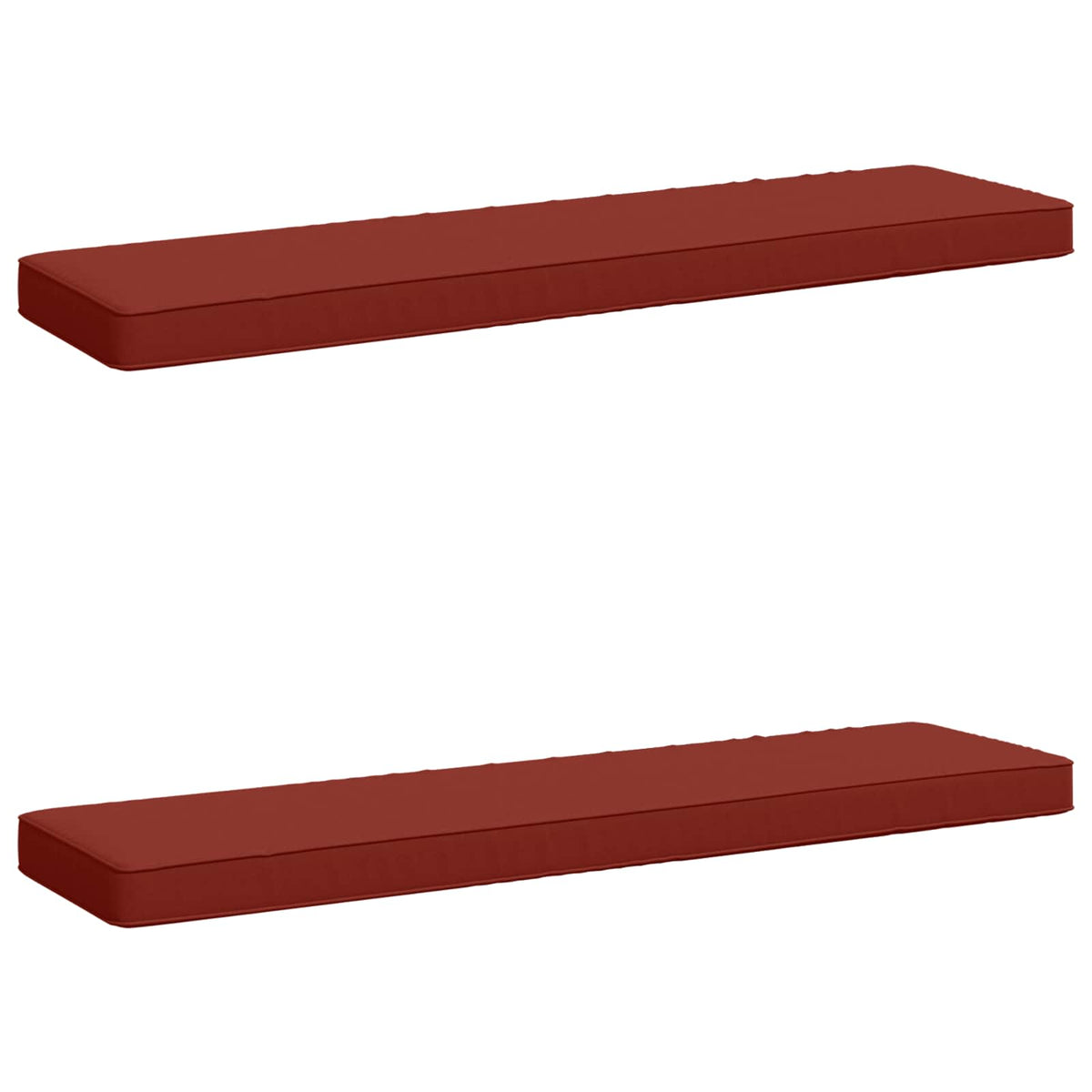 2-Piece Bench Cushions VUGHT 2 pcs 100% Polyester Red