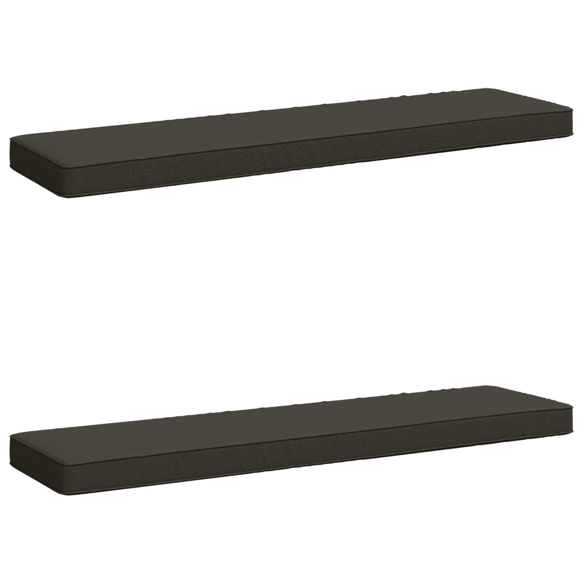 2-Piece Bench Cushions VUGHT 2 pcs 100% Polyester Anthracite