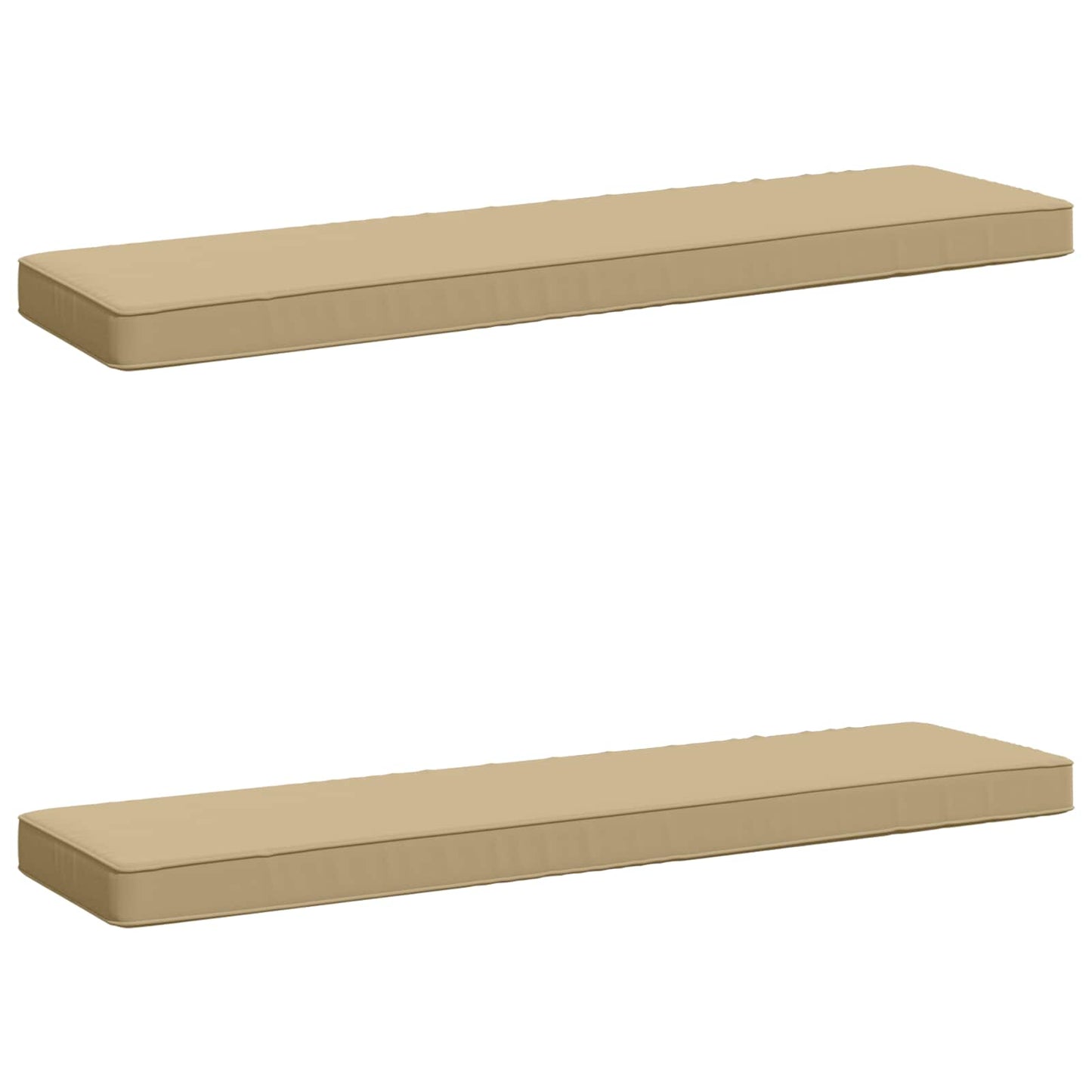 2-Piece Bench Cushions VUGHT 2 pcs 100% Polyester Beige