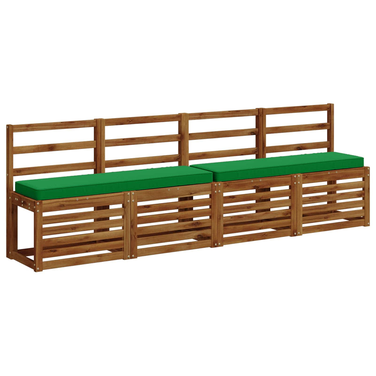 2-Piece Bench Cushions VUGHT 2 pcs 100% Polyester Green