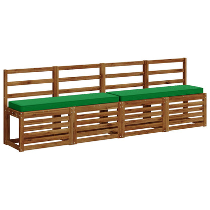 2-Piece Bench Cushions VUGHT 2 pcs 100% Polyester Green
