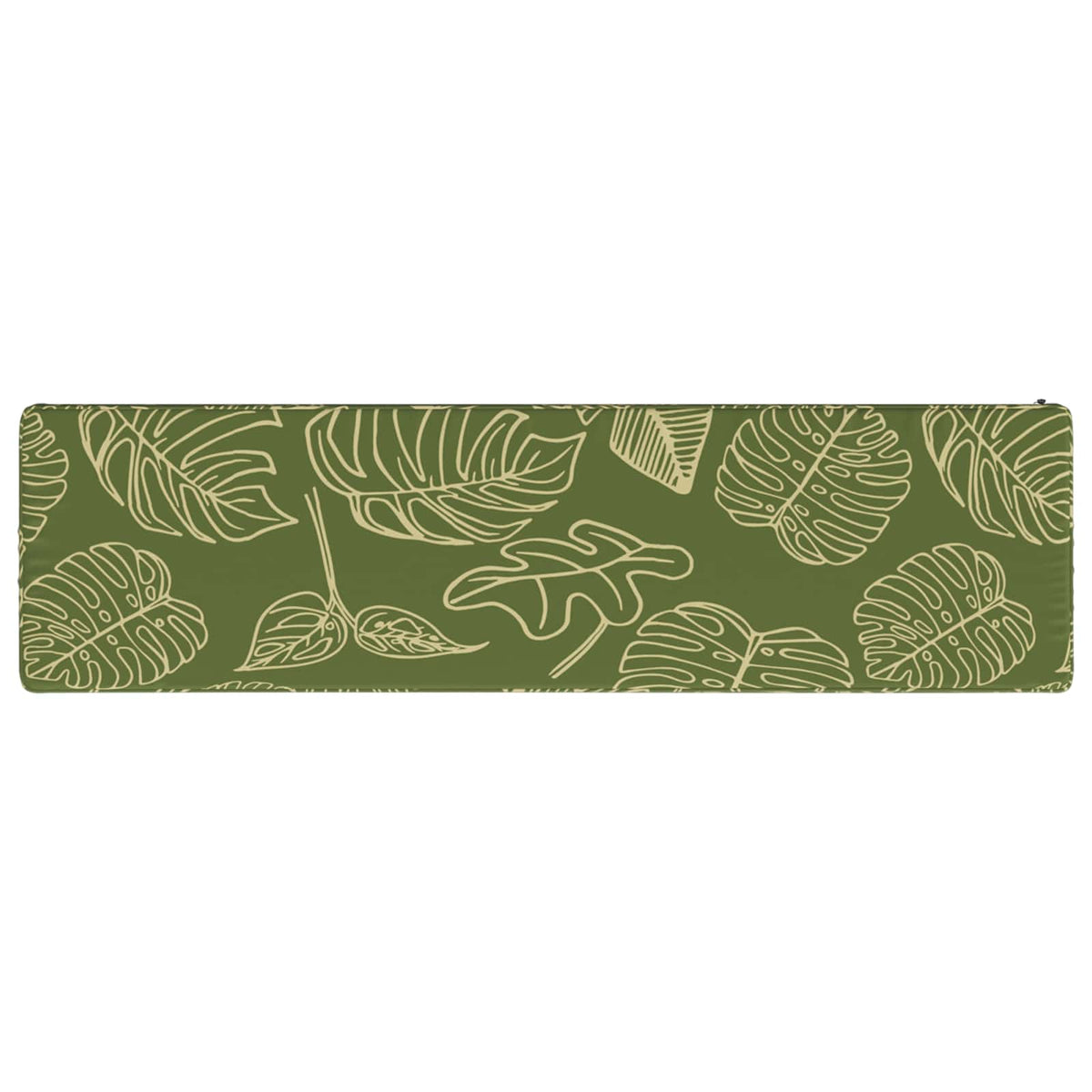 1-Piece Bench Cushion VUGHT 100% Polyester Leaf Design