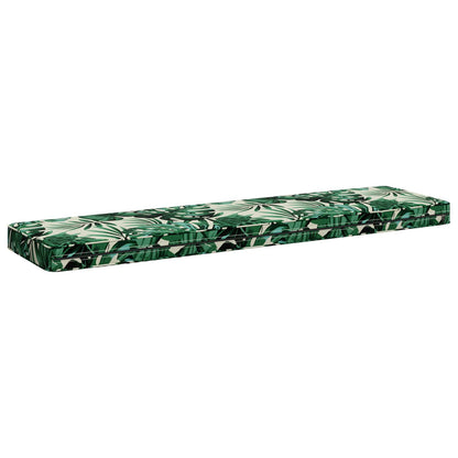 2-Piece Bench Cushions VUGHT 2 pcs 100% Polyester Leaf Pattern