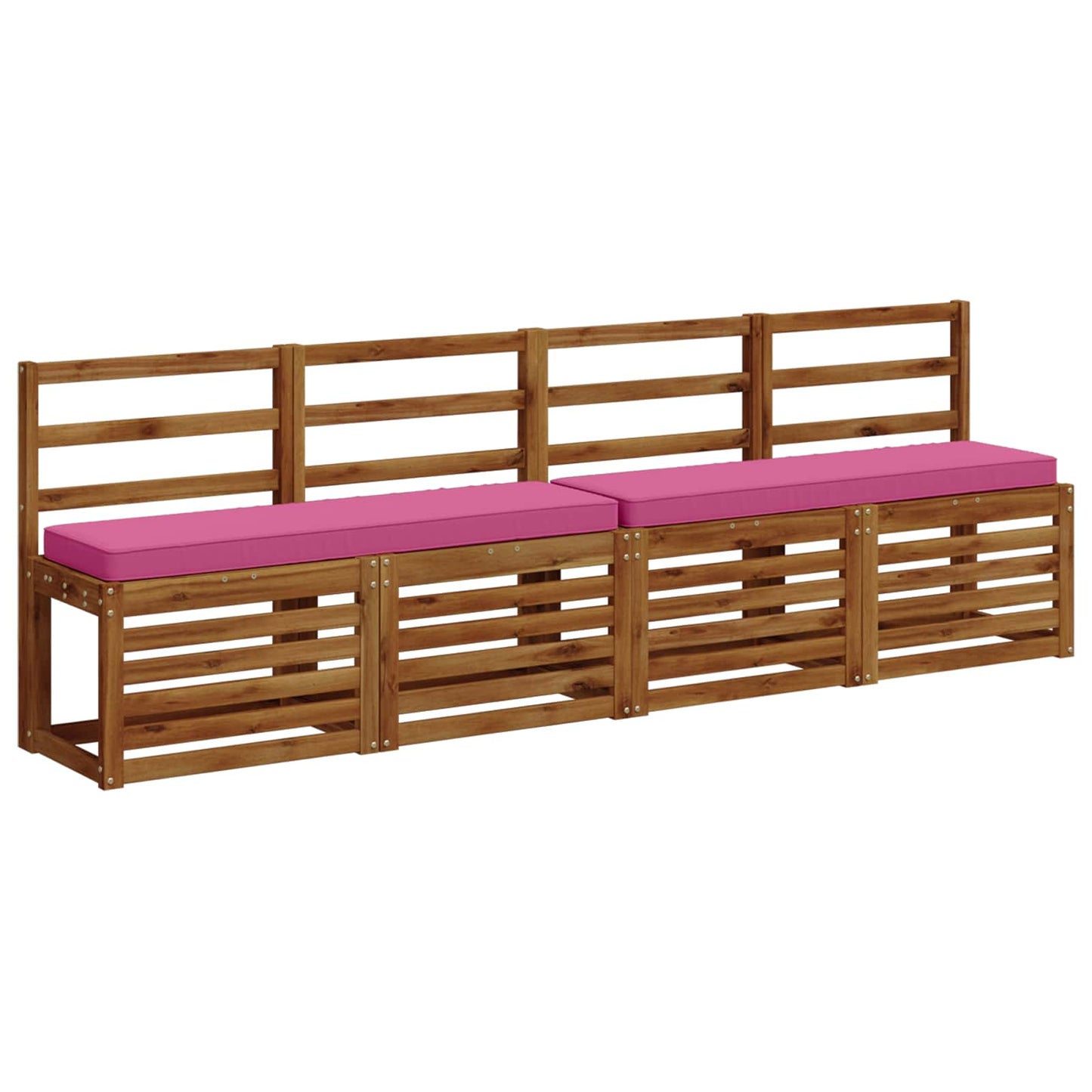 1-Piece Bench Cushion VUGHT 100% Polyester Pink 120 x 30 x 5 cm
