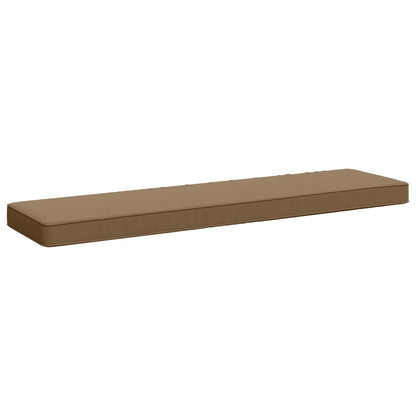 2-Piece Bench Cushions VUGHT 2 pcs 100% Polyester Taupe