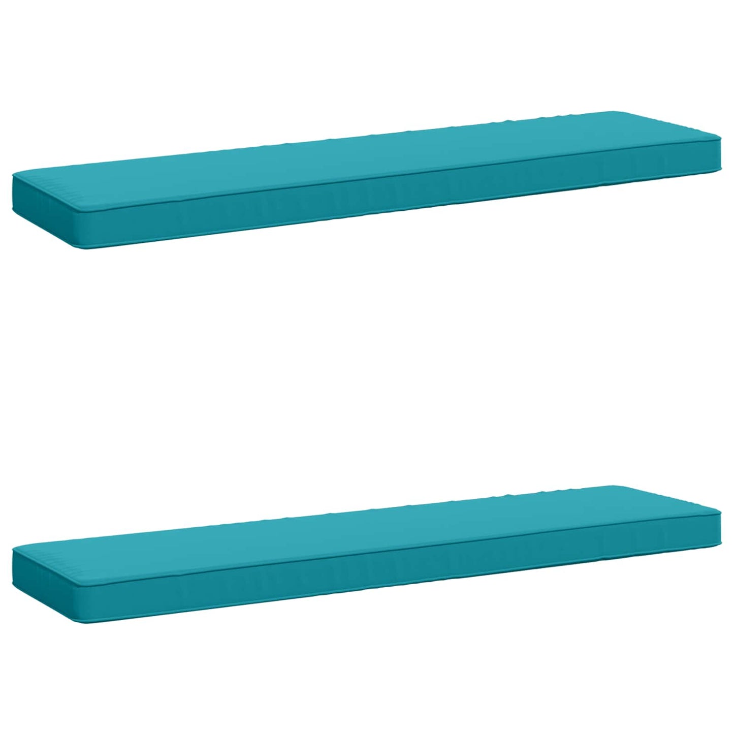 2-Piece Bench Cushions VUGHT 2 pcs 100% Polyester Turquoise