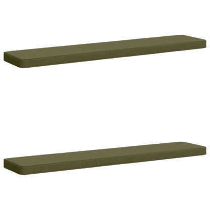 2-Piece Bench Cushions VUGHT 2 pcs 100% Polyester Olive Green