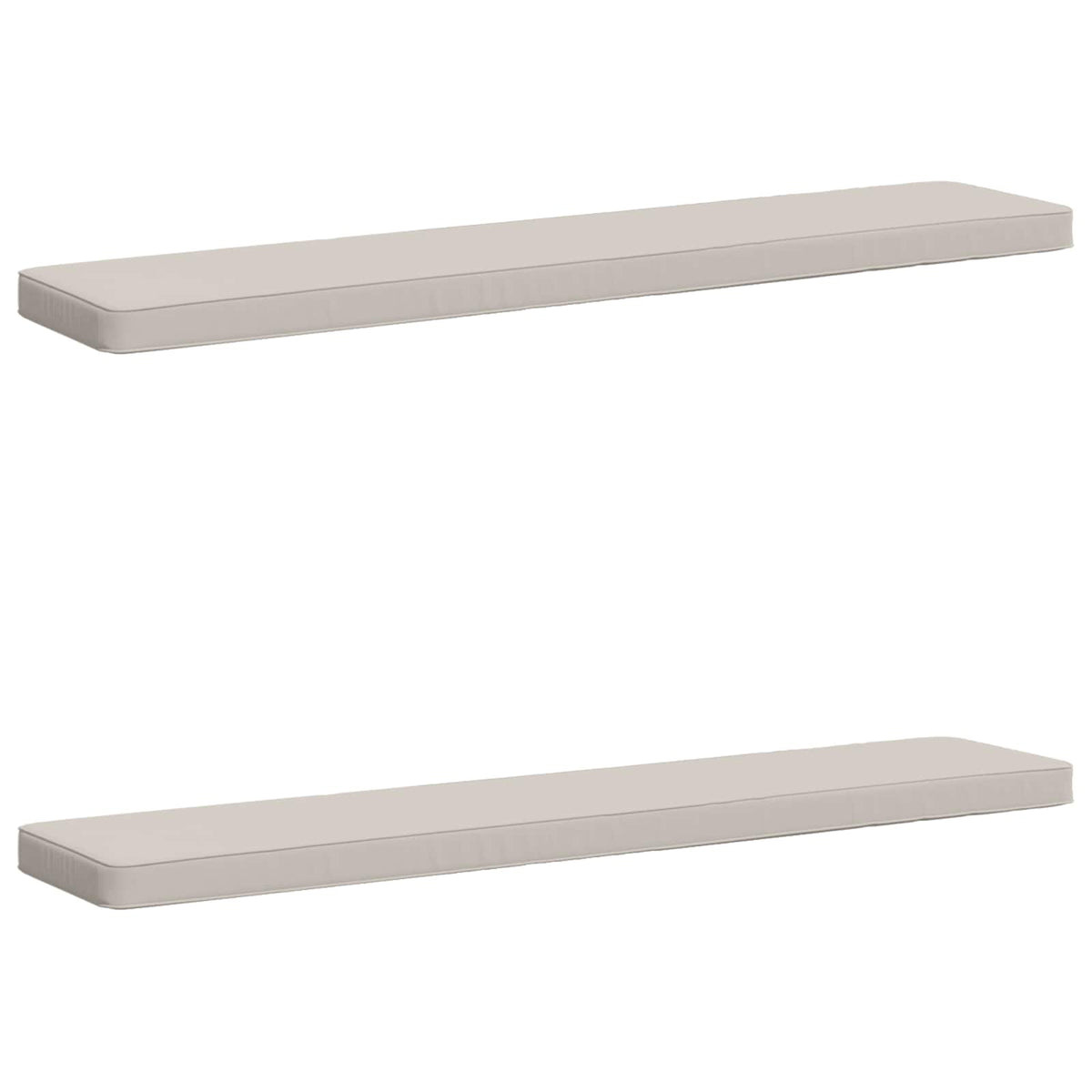 2-Piece Bench Cushions VUGHT 2 pcs 100% Polyester White