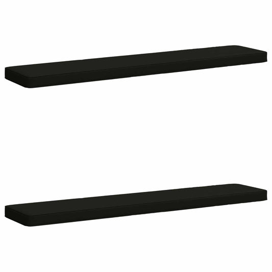 2-Piece Bench Cushions VUGHT 2 pcs 100% Polyester Black