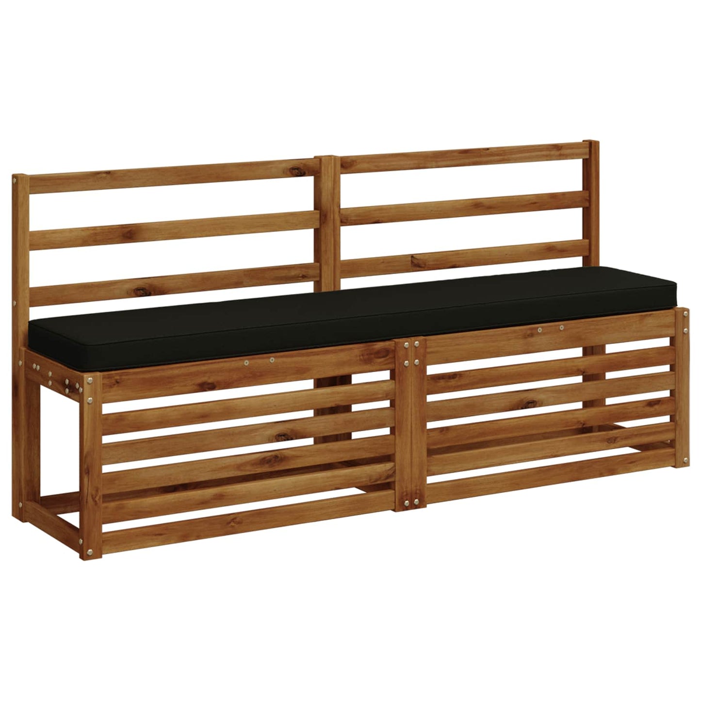 2-Piece Bench Cushions VUGHT 2 pcs 100% Polyester Black