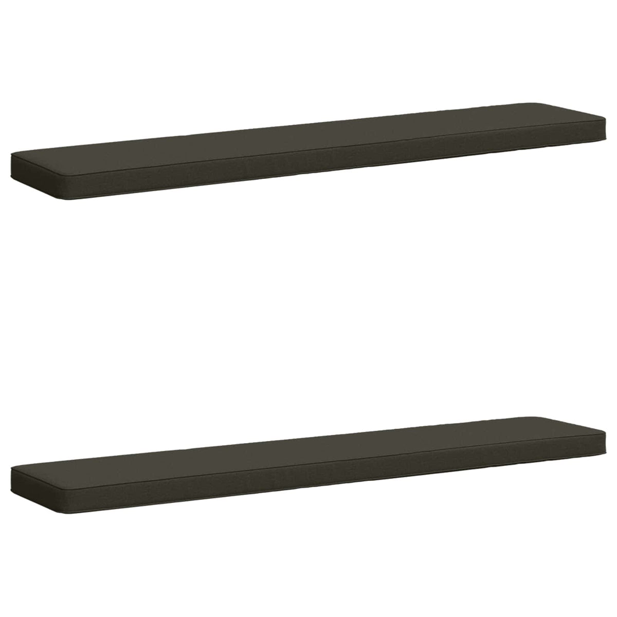 2-Piece Bench Cushions VUGHT 2 pcs 100% Polyester Anthracite