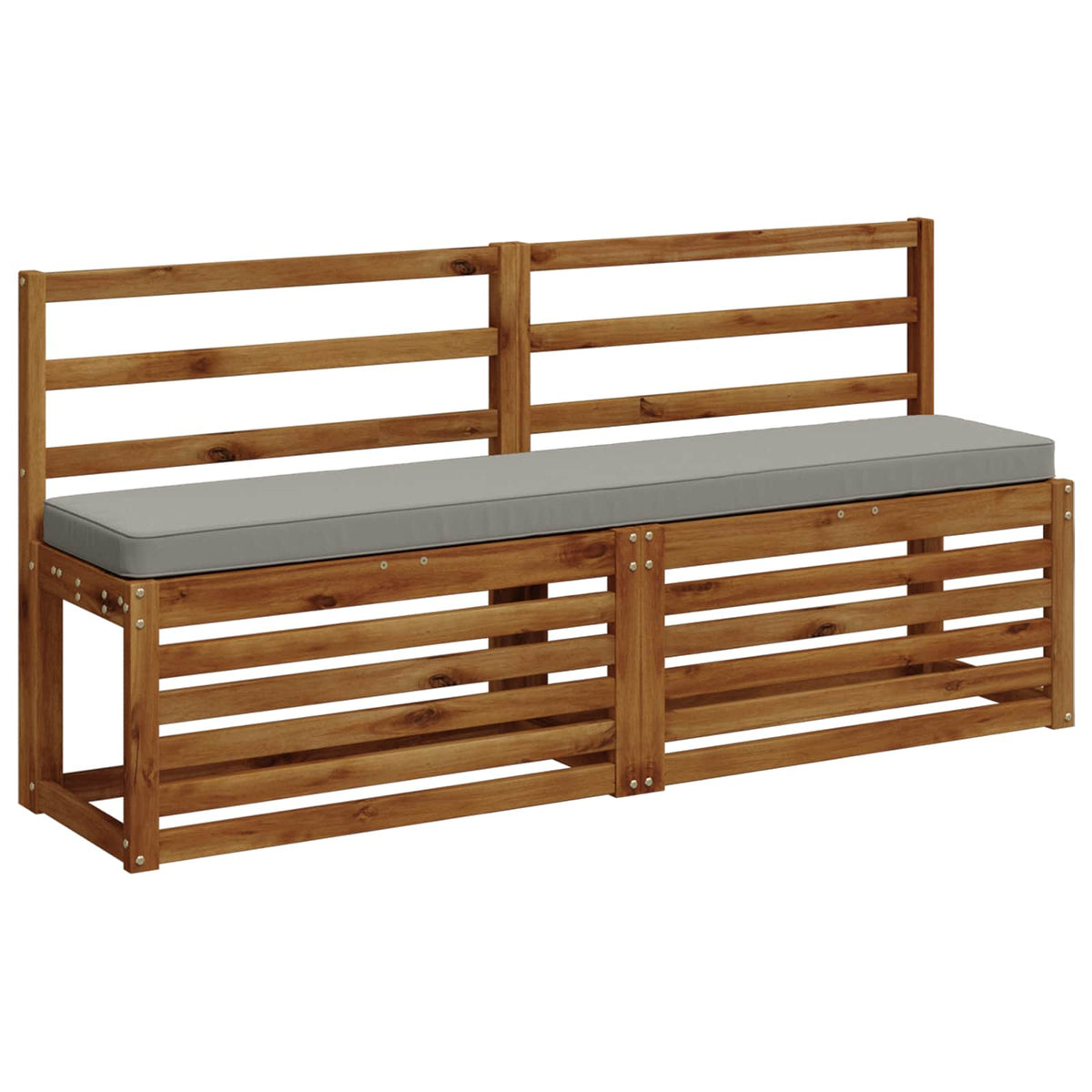 1-Piece Bench Cushion VUGHT 100% Polyester Grey 140 x 30 x 5 cm