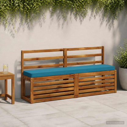 1-Piece Bench Cushion VUGHT 100% Polyester Light Blue