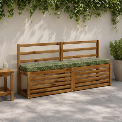 2-Piece Bench Cushions VUGHT 2 pcs 100% Polyester Leaf Design