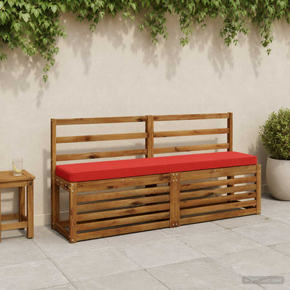 1-Piece Bench Cushion VUGHT 100% Polyester Red 160 x 30 x 5 cm