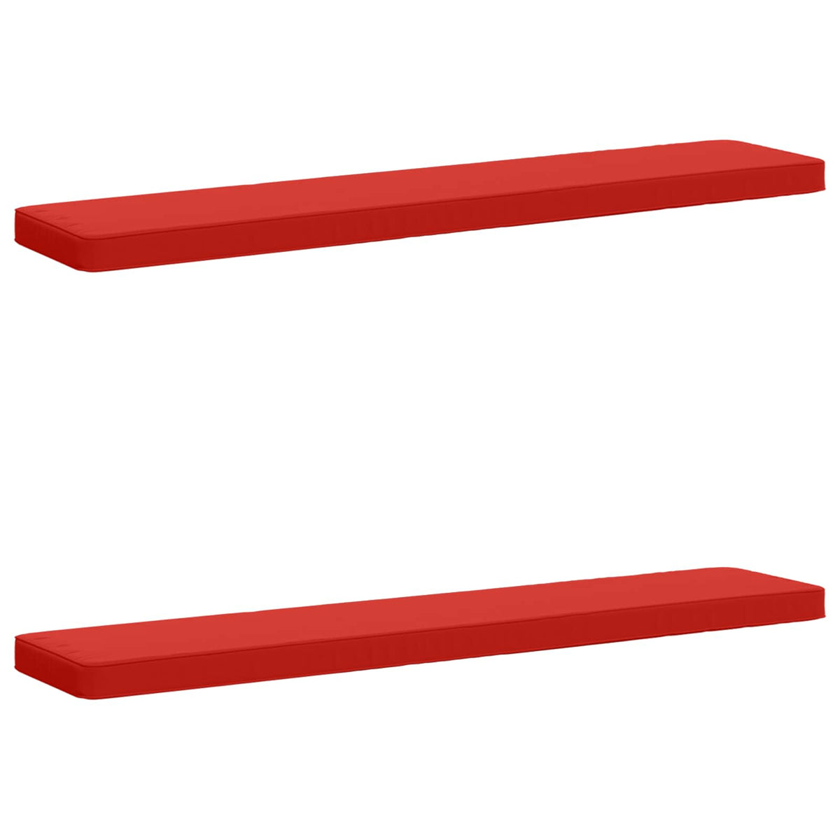 2-Piece Bench Cushions VUGHT 2 pcs 100% Polyester Red