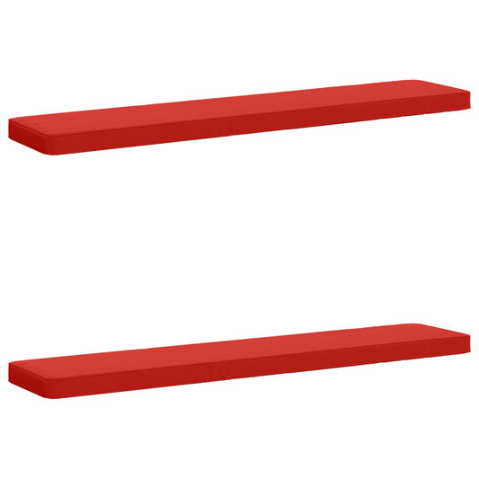 2-Piece Bench Cushions VUGHT 2 pcs 100% Polyester Red