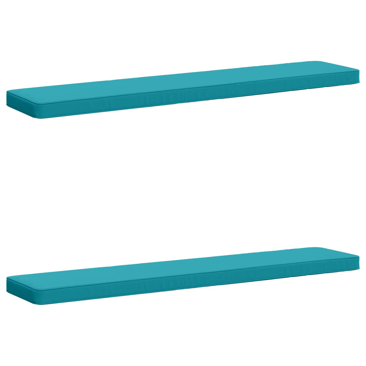 2-Piece Bench Cushions VUGHT 2 pcs 100% Polyester Turquoise