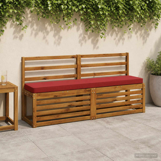 2-Piece Bench Cushions VUGHT 2 pcs 100% Polyester Wine Red