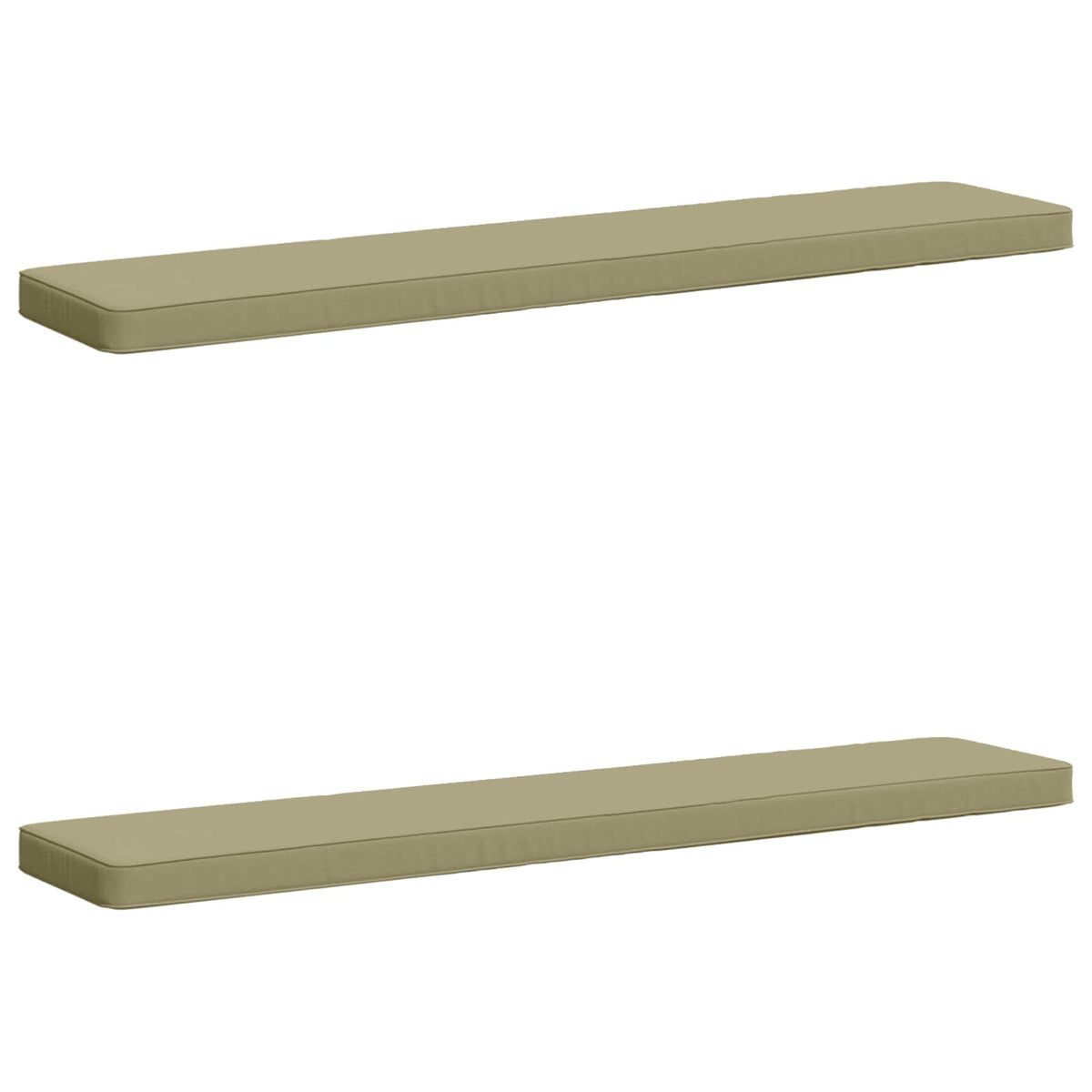 2-Piece Bench Cushions VUGHT 2 pcs 100% Polyester Light Green