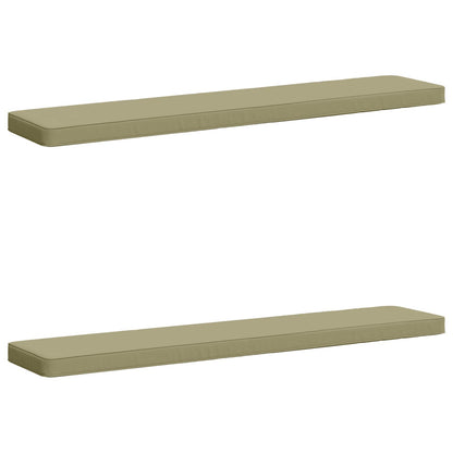 2-Piece Bench Cushions VUGHT 2 pcs 100% Polyester Light Green
