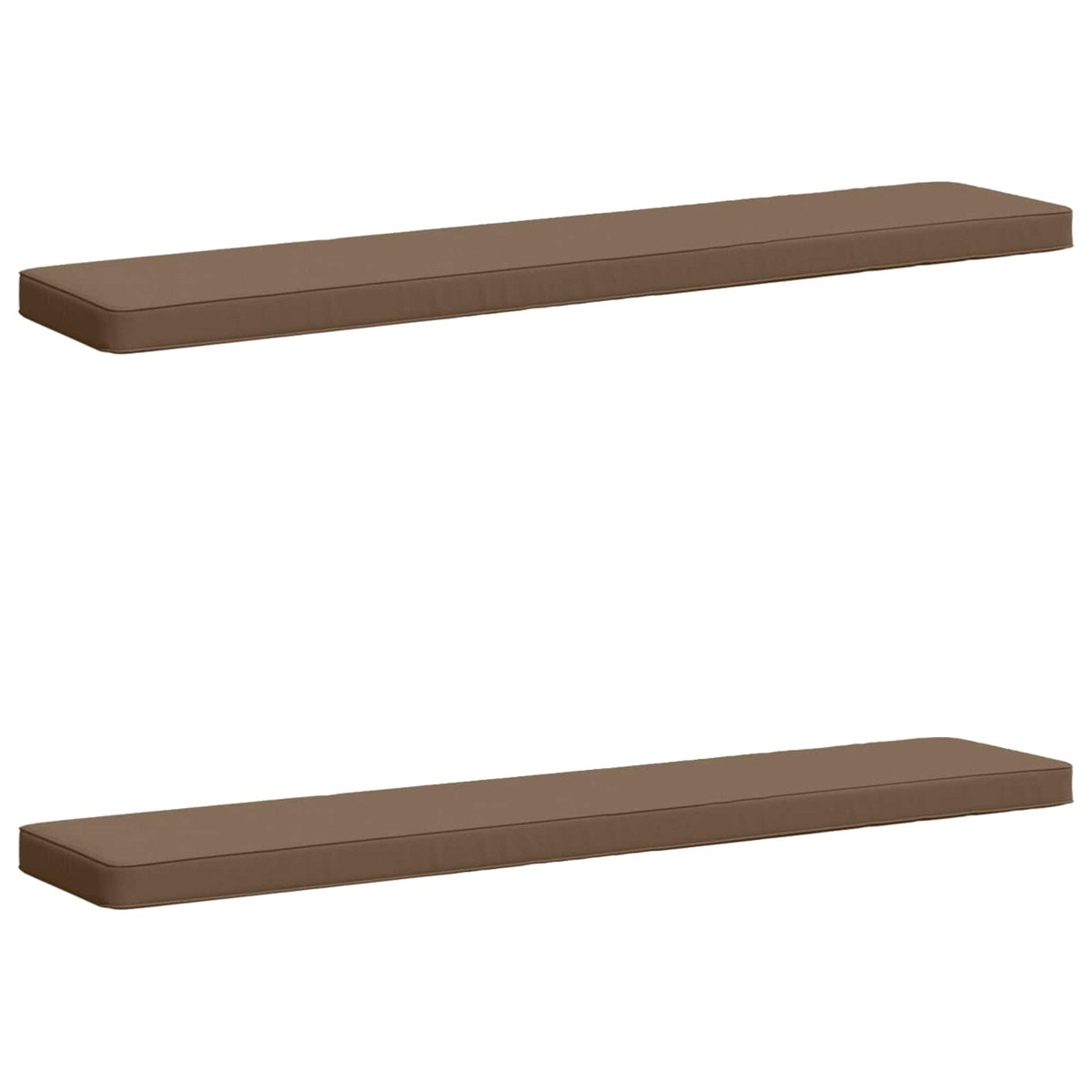 2-Piece Bench Cushions VUGHT 2 pcs 100% Polyester Taupe