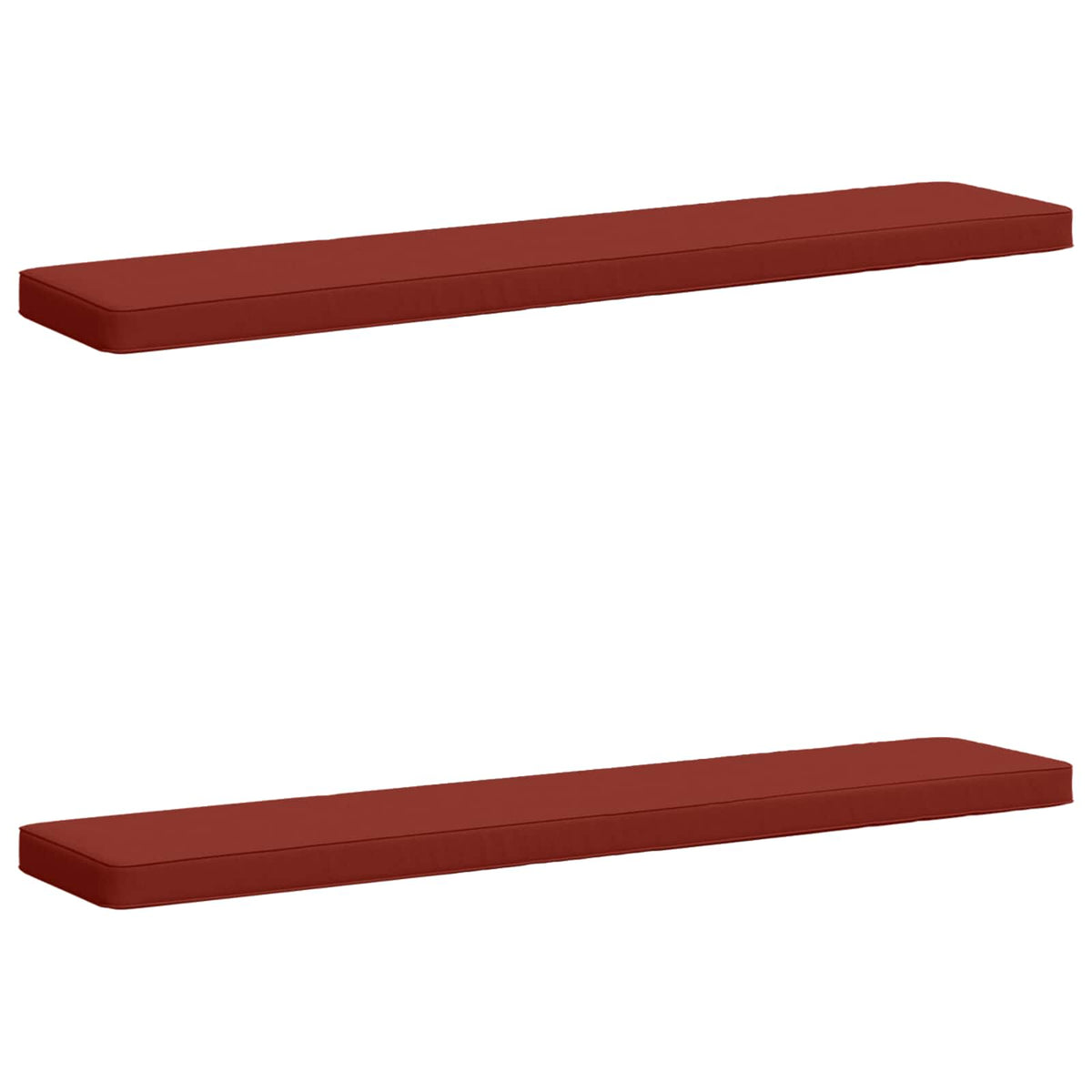 2-Piece Bench Cushions VUGHT 2 pcs 100% Polyester Red