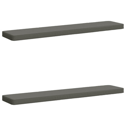 2-Piece Bench Cushions VUGHT 2 pcs 100% Polyester Grey