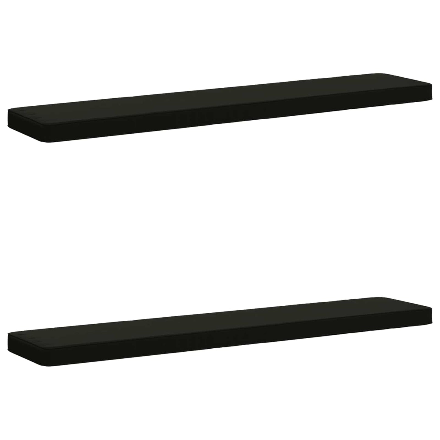 2-Piece Bench Cushions VUGHT 2 pcs 100% Polyester Black