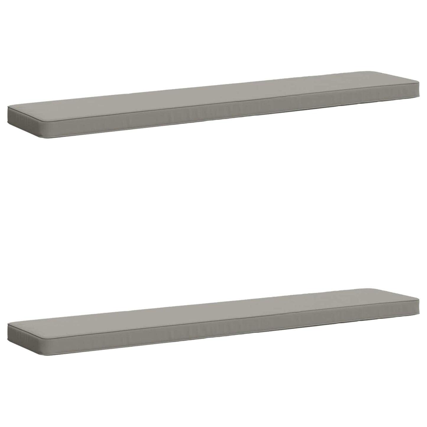 2-Piece Bench Cushions VUGHT 2 pcs 100% Polyester Grey