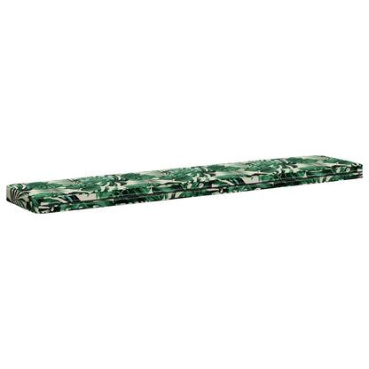 2-Piece Bench Cushions VUGHT 2 pcs 100% Polyester Leaf Pattern