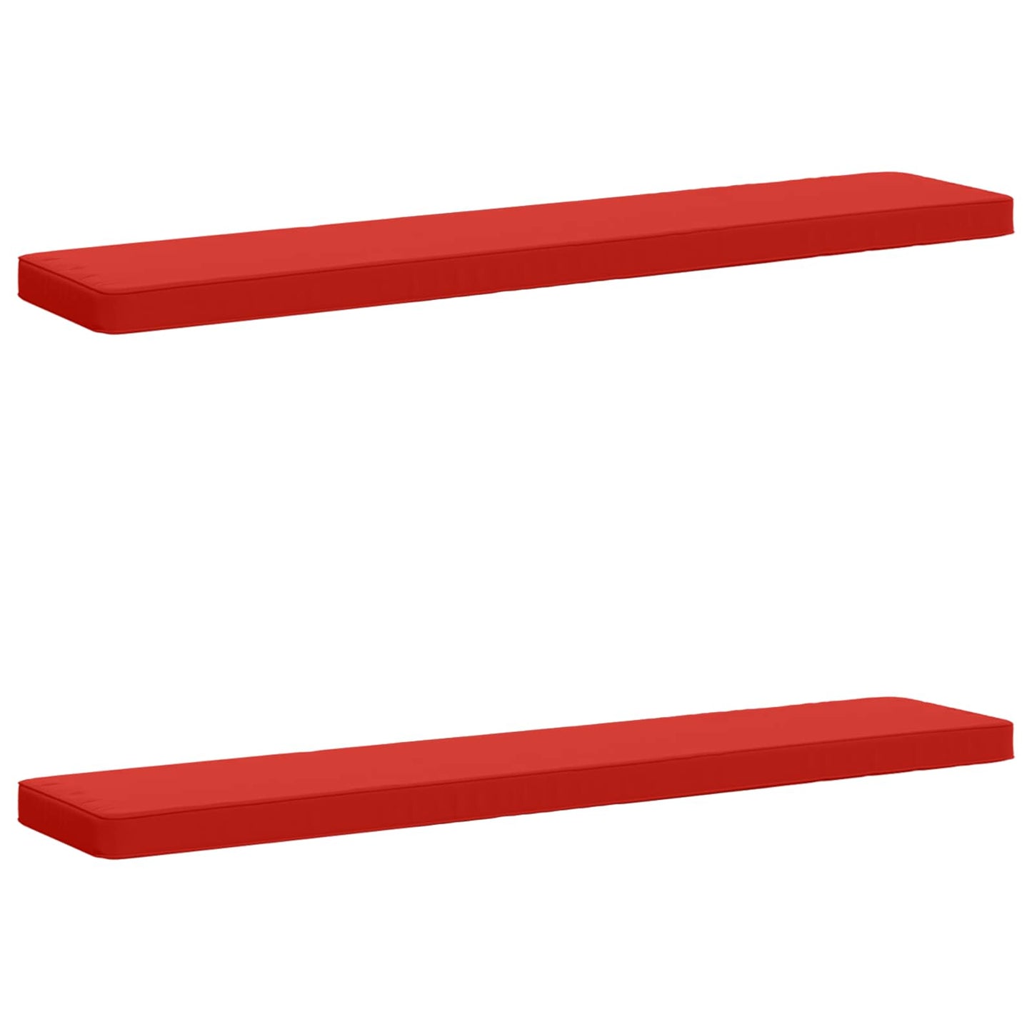 2-Piece Bench Cushions VUGHT 2 pcs 100% Polyester Red