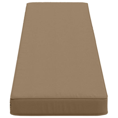 1-Piece Bench Cushion VUGHT 100% Polyester Taupe