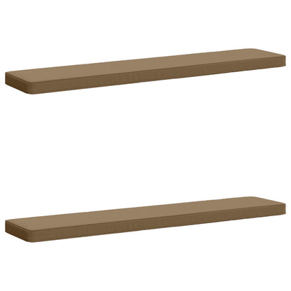 2-Piece Bench Cushions VUGHT 2 pcs 100% Polyester Taupe