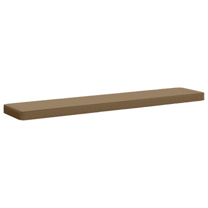 2-Piece Bench Cushions VUGHT 2 pcs 100% Polyester Taupe