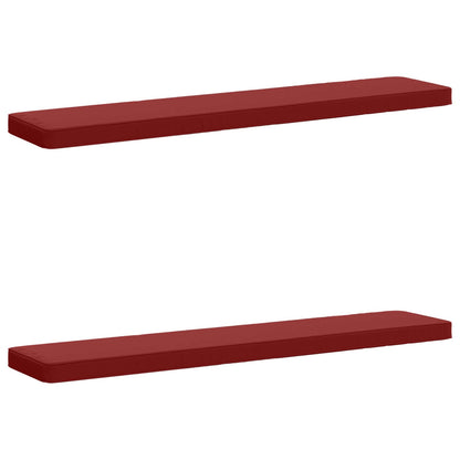 2-Piece Bench Cushions VUGHT 2 pcs 100% Polyester Wine Red