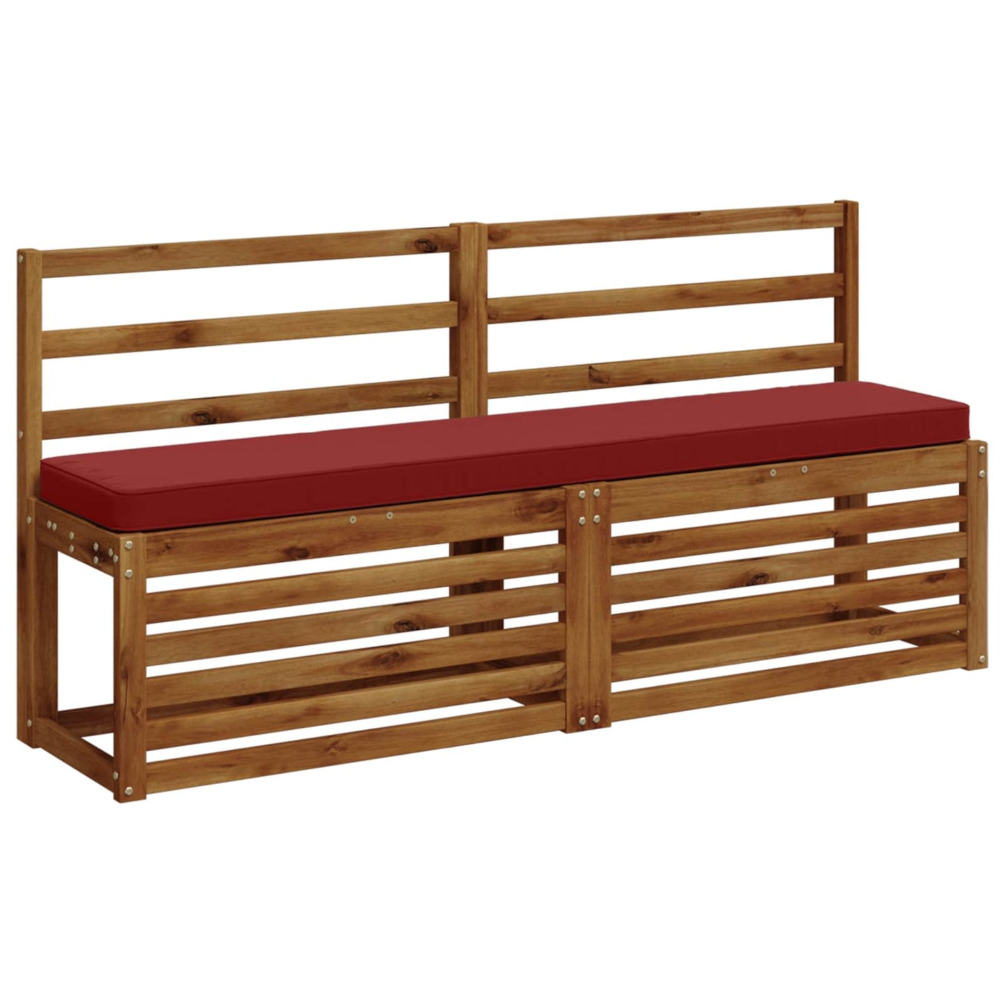 2-Piece Bench Cushions VUGHT 2 pcs 100% Polyester Wine Red