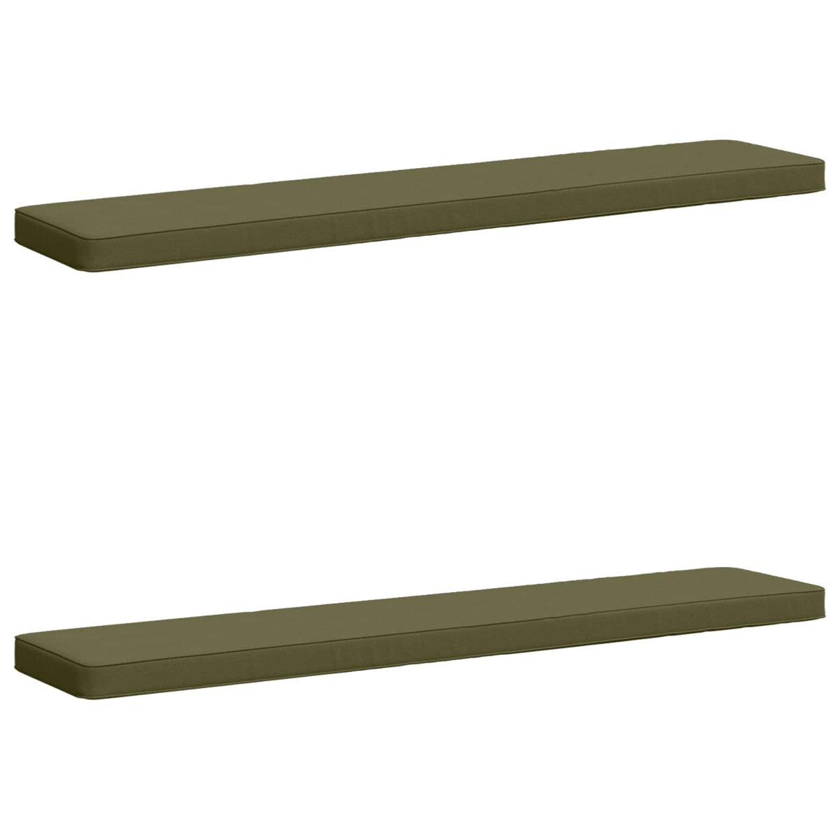 2-Piece Bench Cushions VUGHT 2 pcs 100% Polyester Olive Green