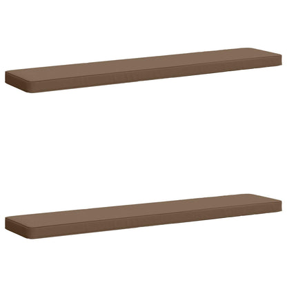 2-Piece Bench Cushions VUGHT 2 pcs 100% Polyester Taupe
