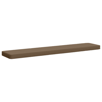 2-Piece Bench Cushions VUGHT 2 pcs 100% Polyester Taupe