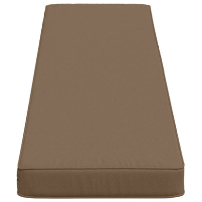 2-Piece Bench Cushions VUGHT 2 pcs 100% Polyester Taupe