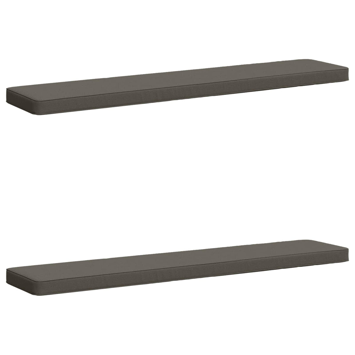2-Piece Bench Cushions VUGHT 2 pcs 100% Polyester Grey