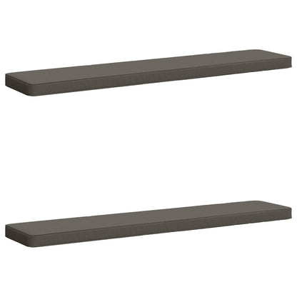 2-Piece Bench Cushions VUGHT 2 pcs 100% Polyester Grey