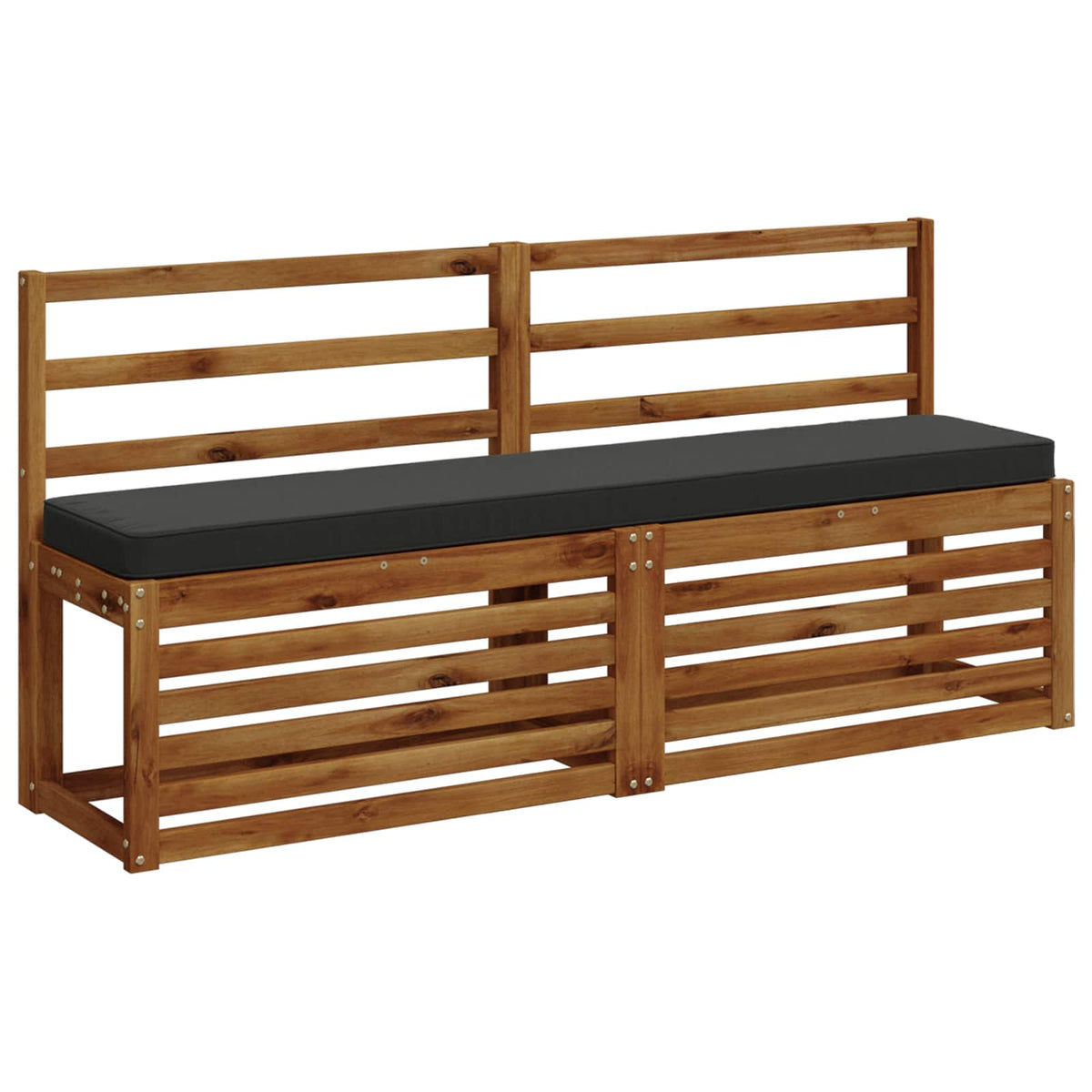1-Piece Bench Cushion VUGHT 100% Polyester Anthracite