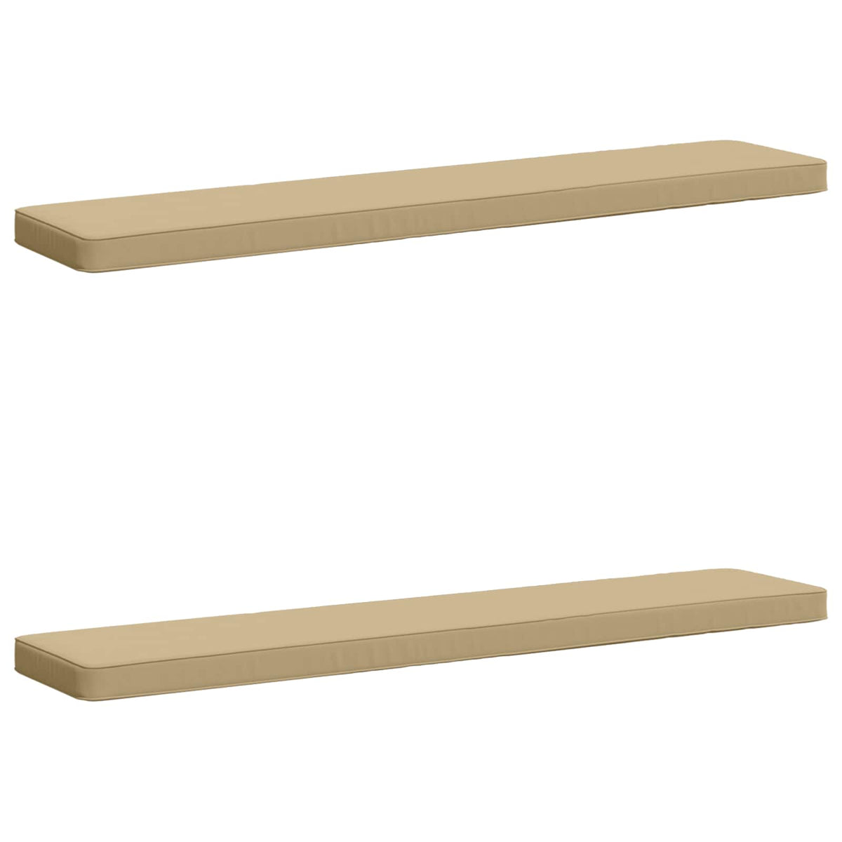 2-Piece Bench Cushions VUGHT 2 pcs 100% Polyester Beige