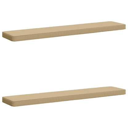2-Piece Bench Cushions VUGHT 2 pcs 100% Polyester Beige